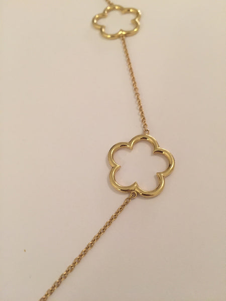 18kt Yellow Gold Clover Necklace – Christina Addison Jewelry Designs