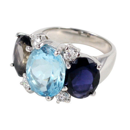 Iolite rings hot sale white gold