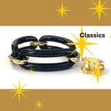 18kt Yellow Gold and Onyx Link Bracelet