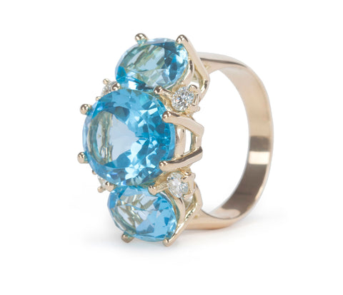 Sky Blue Topaz Ring/ Sterling Silver/ 3ct Natural Topaz Gemstone Medieval  Floral Filigree custom Made Design173 - Etsy
