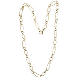 36 Inch Gold Paper Clip Link Necklace